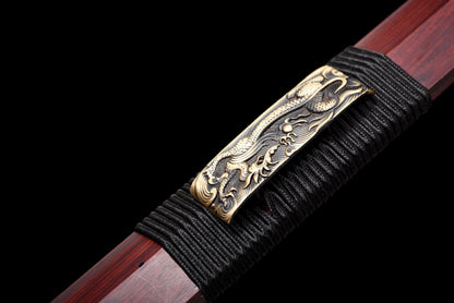 Chinese Swords,Han sword（汉剑）,Damascus style, Twist the lines