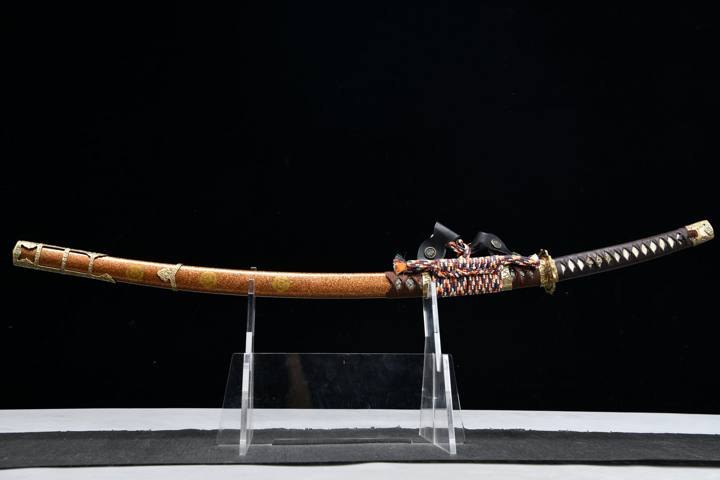 Handmade Long 41-Inch Three-Piece Forged Steel Tachi Samurai Sword — Oda Nobunaga Tachi (Deluxe Edition)