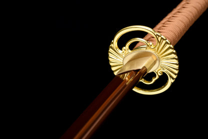 Handmade Full Tang Katana 1095 High carbon steel Red Blade ,Real katana sowrd