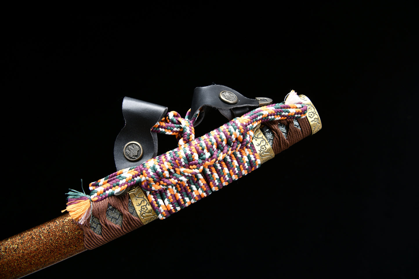 Handmade Long 41-Inch Three-Piece Forged Steel Tachi Samurai Sword — Oda Nobunaga Tachi (Deluxe Edition)