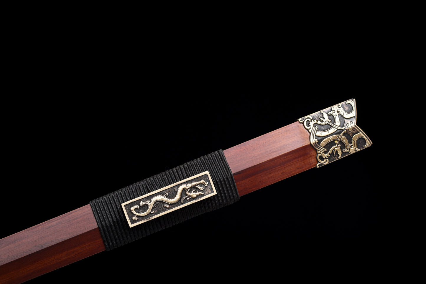 Chinese Swords,Han sword（汉剑）,Damascus style, Baked Blue,Twist the lines