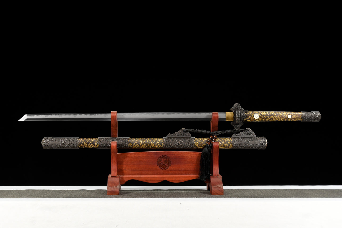 Chinese sword-Tang knife(唐刀)Damascus craftsmanship,True Harmon