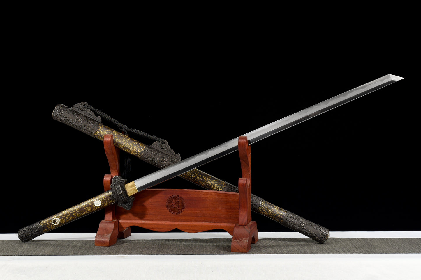 Chinese sword-Tang knife(唐刀)Damascus craftsmanship,True Harmon