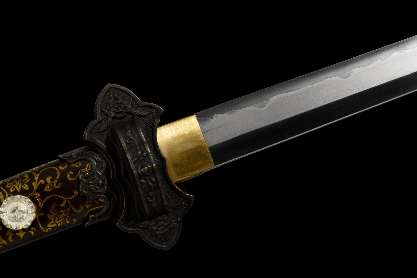 Chinese sword-Tang knife(唐刀)Damascus craftsmanship,True Harmon