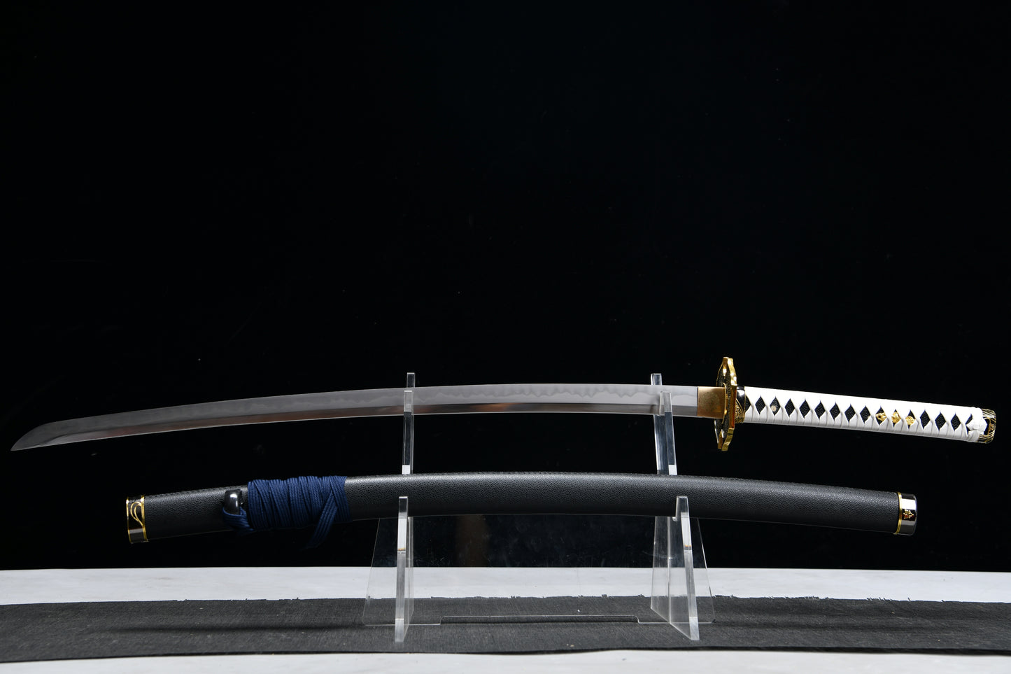 Handmade Anime Game Merchandise Long 41-inch T10 Steel Burnt Blade Samurai Sword — Devil May Cry 5 Yamata Demon Sword (Polished Gray Edition)