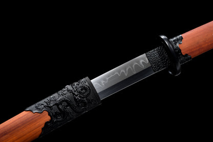 Handmade Full Tang T10 Carbon Steel Full Tang Blade with Real Hamon TACHI SWORDS  41 inches,Real katana sowrd