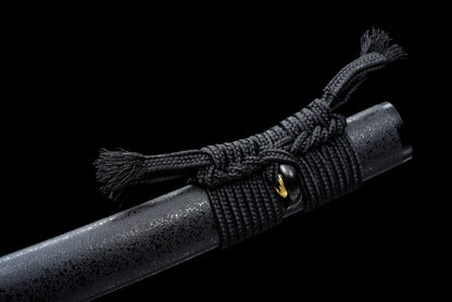 Handmade Full Tang Katana 1095 High carbon steel Black Blade ,Real katana sowrd