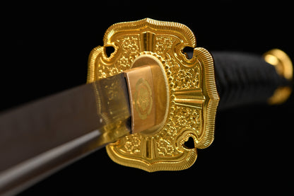 Handmade 41-inch T10 burned blade grinding gray - Oda Nobunaga — Tashi