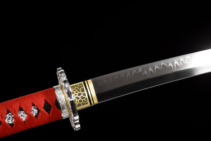 Handmade Full Tang t10 steel Real Hamon Full Tang Blade TACHI SWORDS ,Real katana sowrd