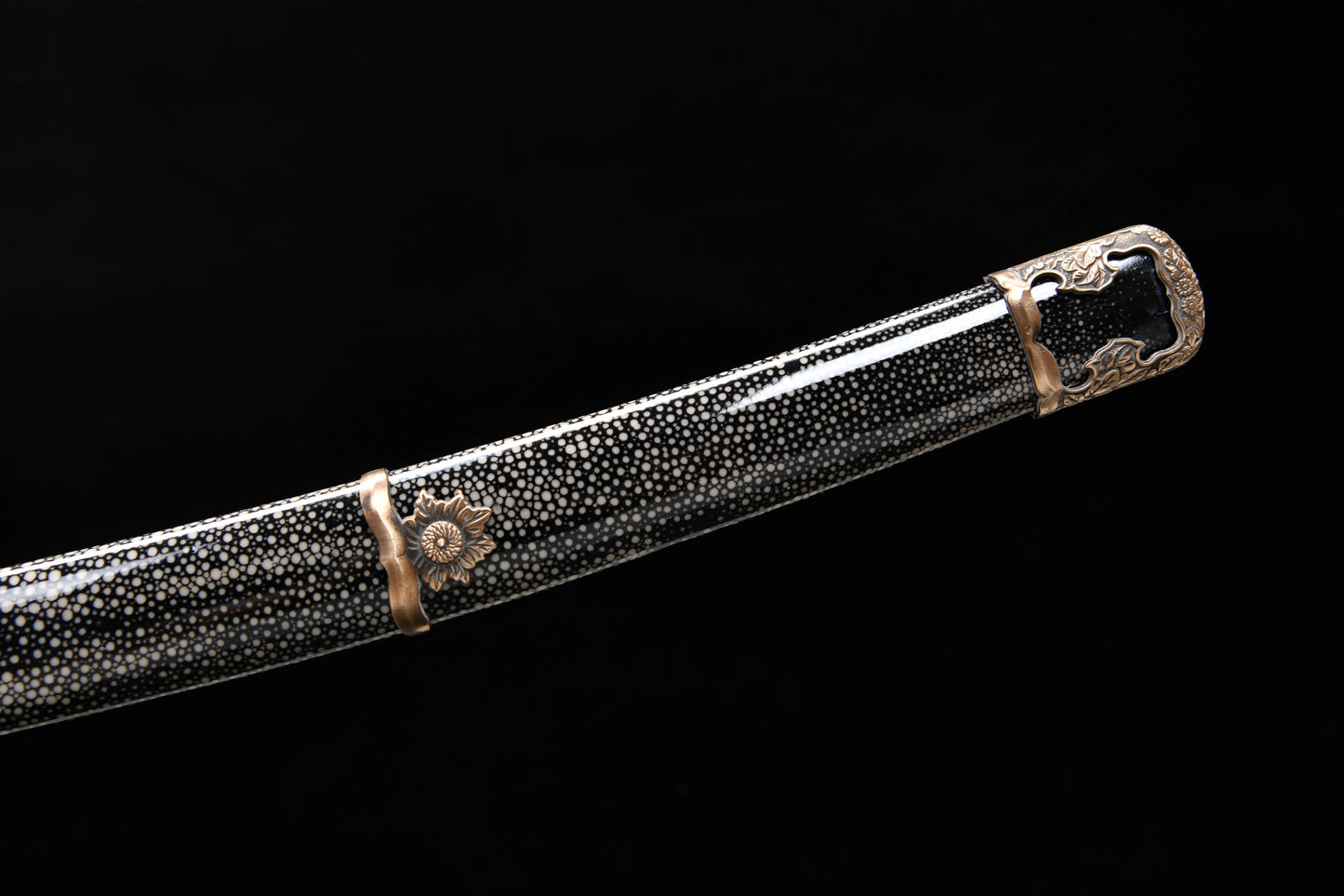 Handmade 41-inch pure copper T10 burnt edge chrysanthemum long sword - Daisy Sword - Tashi sword