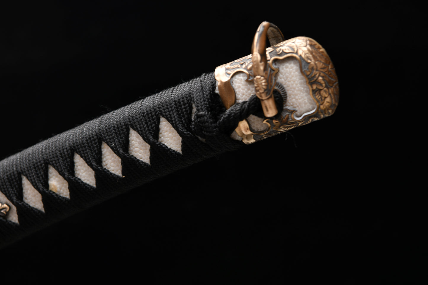 Handmade 41-inch pure copper T10 burnt edge chrysanthemum long sword - Daisy Sword - Tashi sword