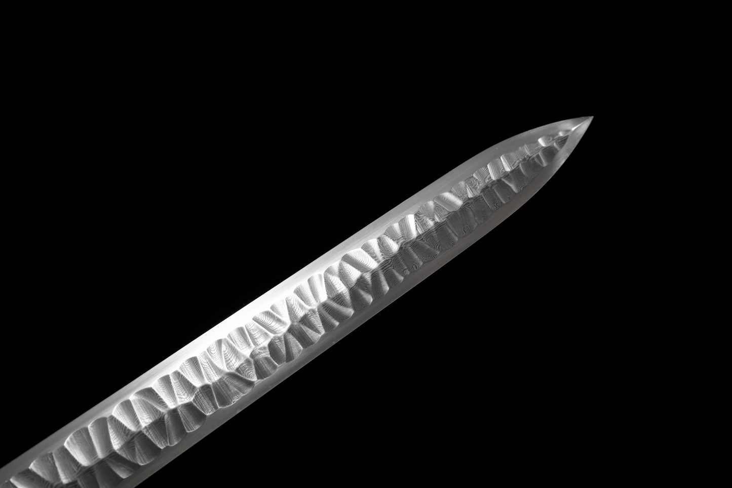 Chinese Swords,Han sword（汉剑）,Damascus style, hammer pattern