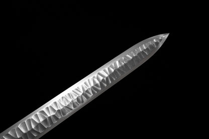 Chinese Swords,Han sword（汉剑）,Damascus style, hammer pattern