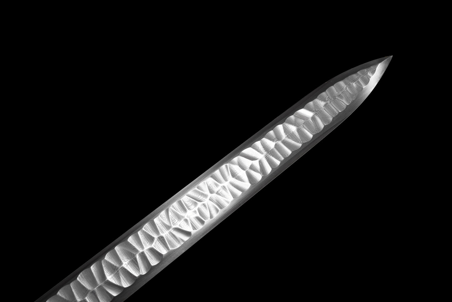 Chinese Swords,Han sword（汉剑）,Damascus style, hammer pattern