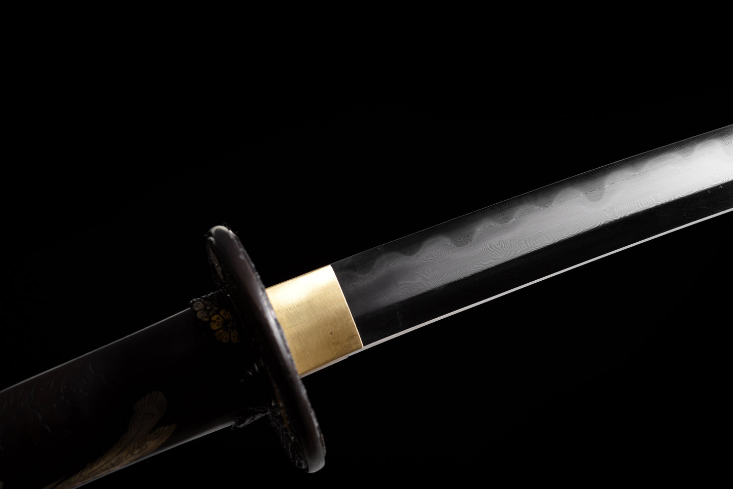 Handmade Full Tang Damascus steel Full Tang Blade With Real Hamon TACHI SWORDS 48Inches,Real katana sowrd