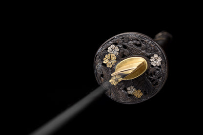 Handmade Full Tang Damascus steel Full Tang Blade With Real Hamon TACHI SWORDS 48Inches,Real katana sowrd