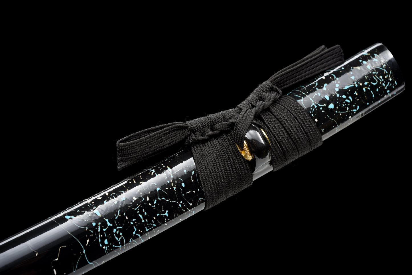 Handmade Full Tang  Katana 1045 carbon steel Black Scabbard,Real katana sowrd