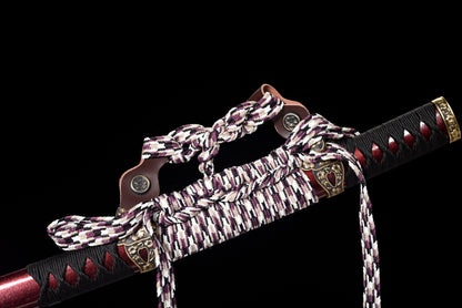 Handmade Full Tang T10 Steel Full Tang Blade With Real Hamon TACHI SWORDS 41 Inches,Real katana sowrd