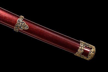 Handmade Full Tang T10 Steel Full Tang Blade With Real Hamon TACHI SWORDS 41 Inches,Real katana sowrd