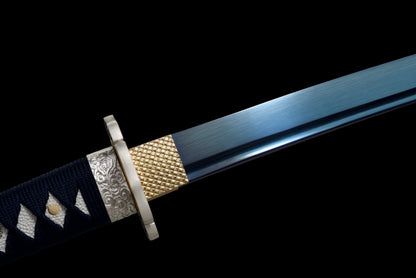 Handmade Full Tang Katana 1095 High carbon steel Blue blade 41 inches,Real katana sowrd