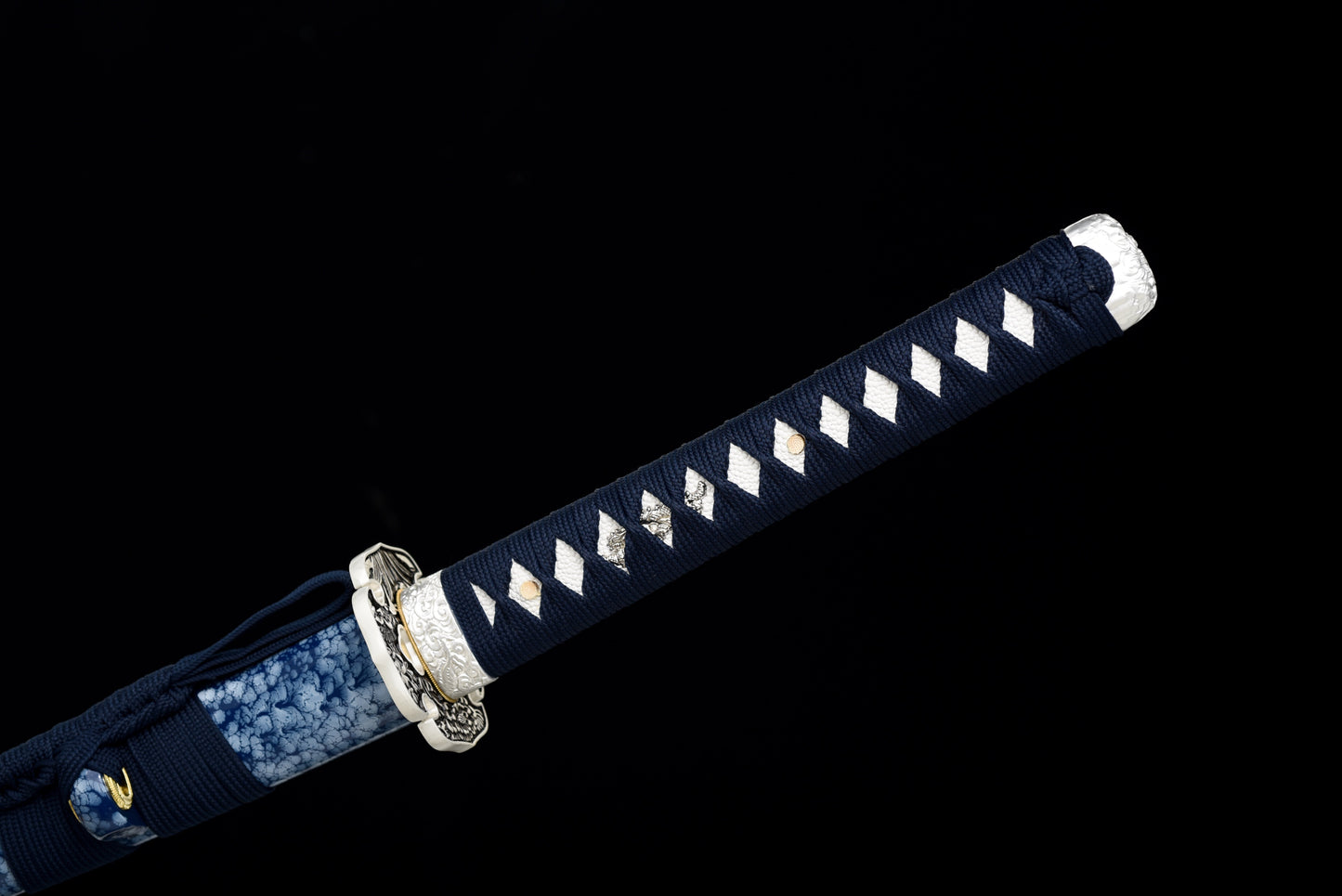 Handmade Full Tang Katana 1095 High carbon steel Blue blade 41 inches,Real katana sowrd