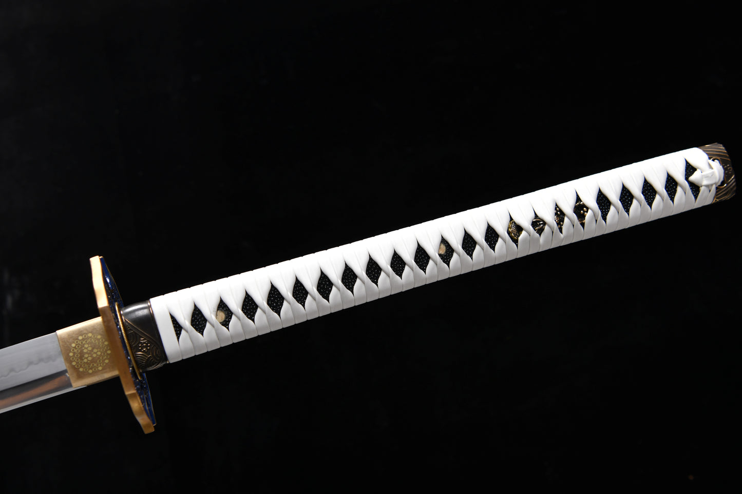 Handmade anime game merchandise, extended 51-inch T10 steel tempered blade with cross pattern grinding, gray wild greatsword samurai sword — Devil May Cry Five Enma Sword(Yamato)