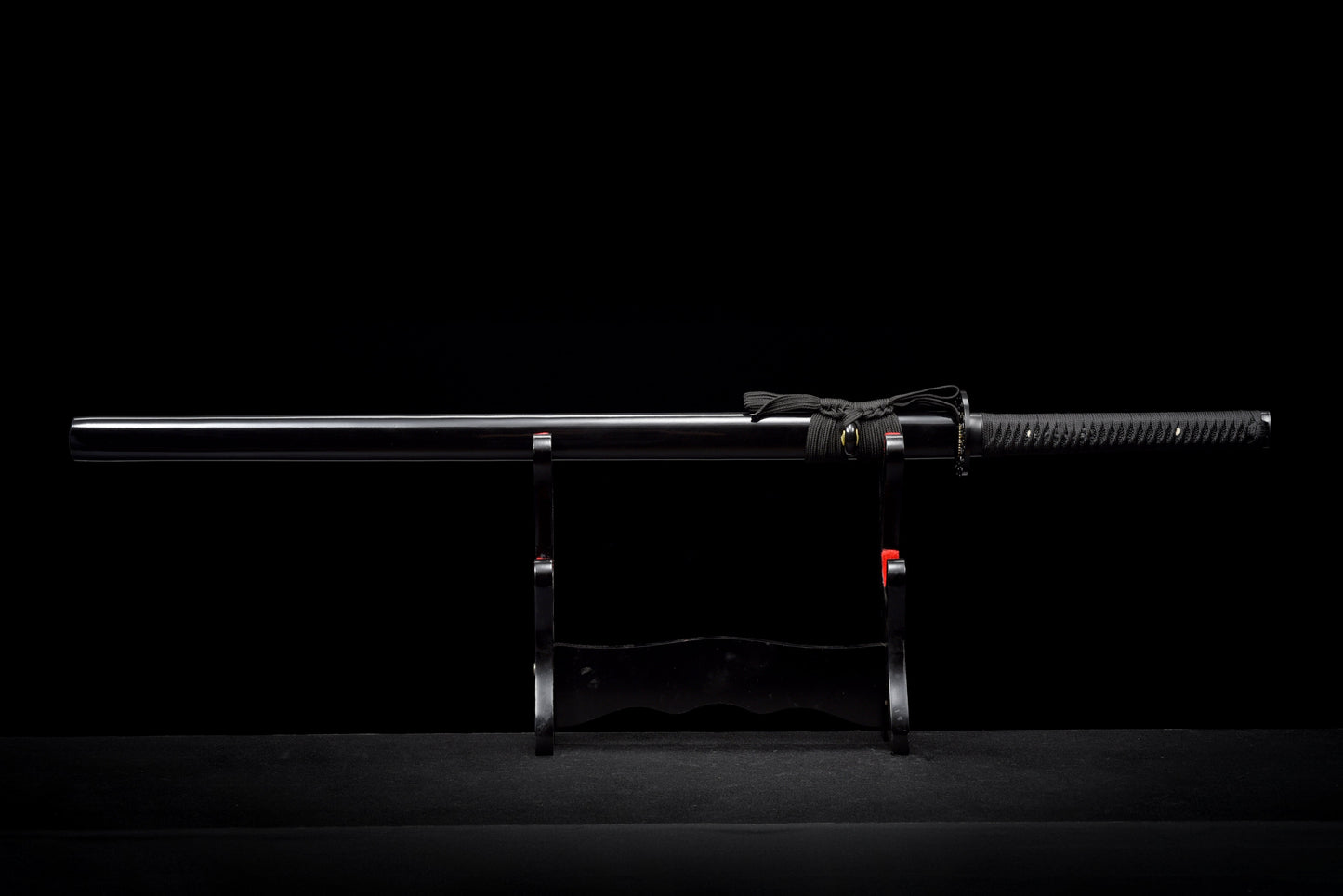 Handmade Ninjato Sword Spring steel Full Tang Black blade - ,Real katana sowrd