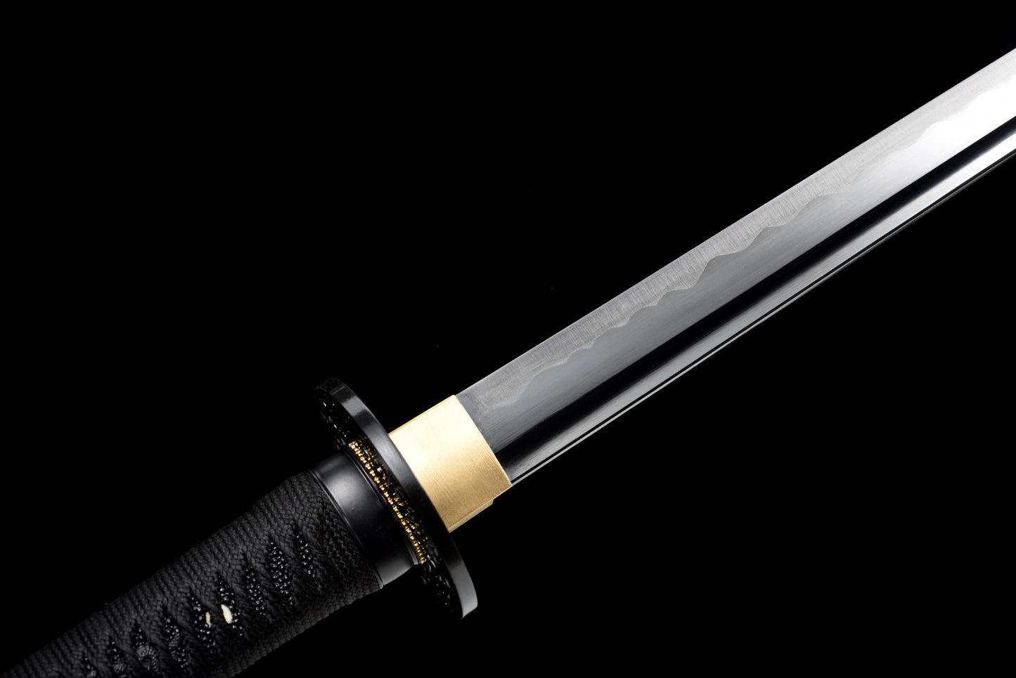 Handmade Ninjato Sword Spring steel Full Tang Black blade - ,Real katana sowrd