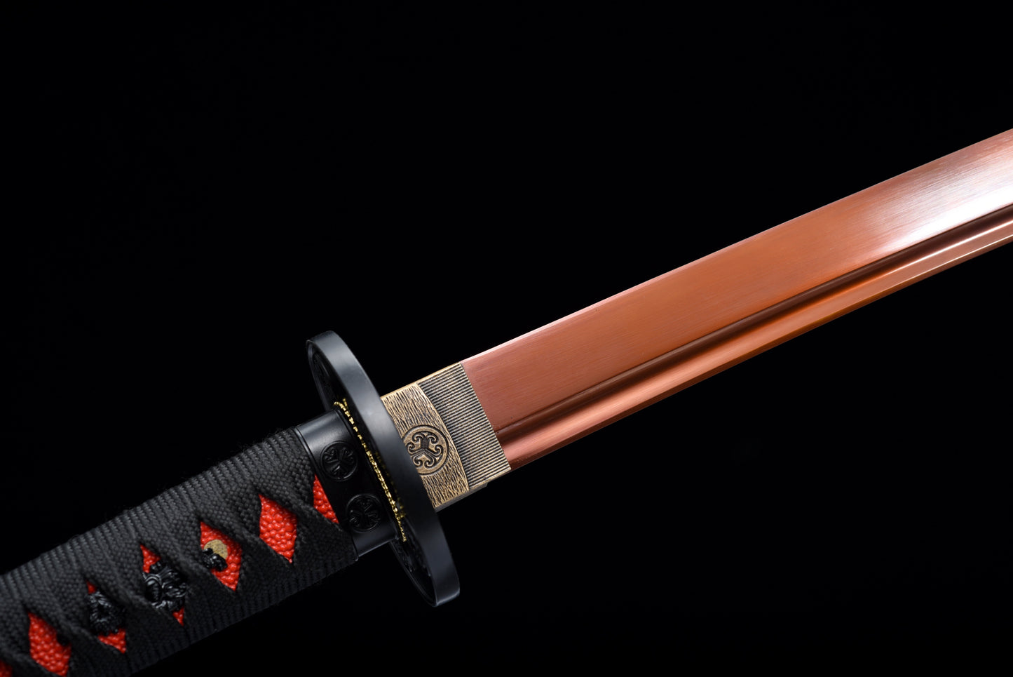 Handmade Full Tang Katana 1095 High-carbon steel Red blade ,Real katana sowrd