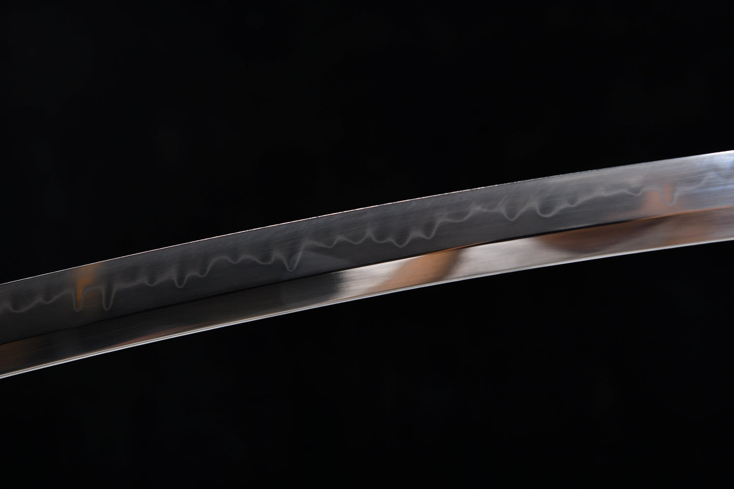 True handmade 41-inch T10 steel burnishing grey sword - Sixteen-petal chrysanthemum pattern sword-Tashi sword