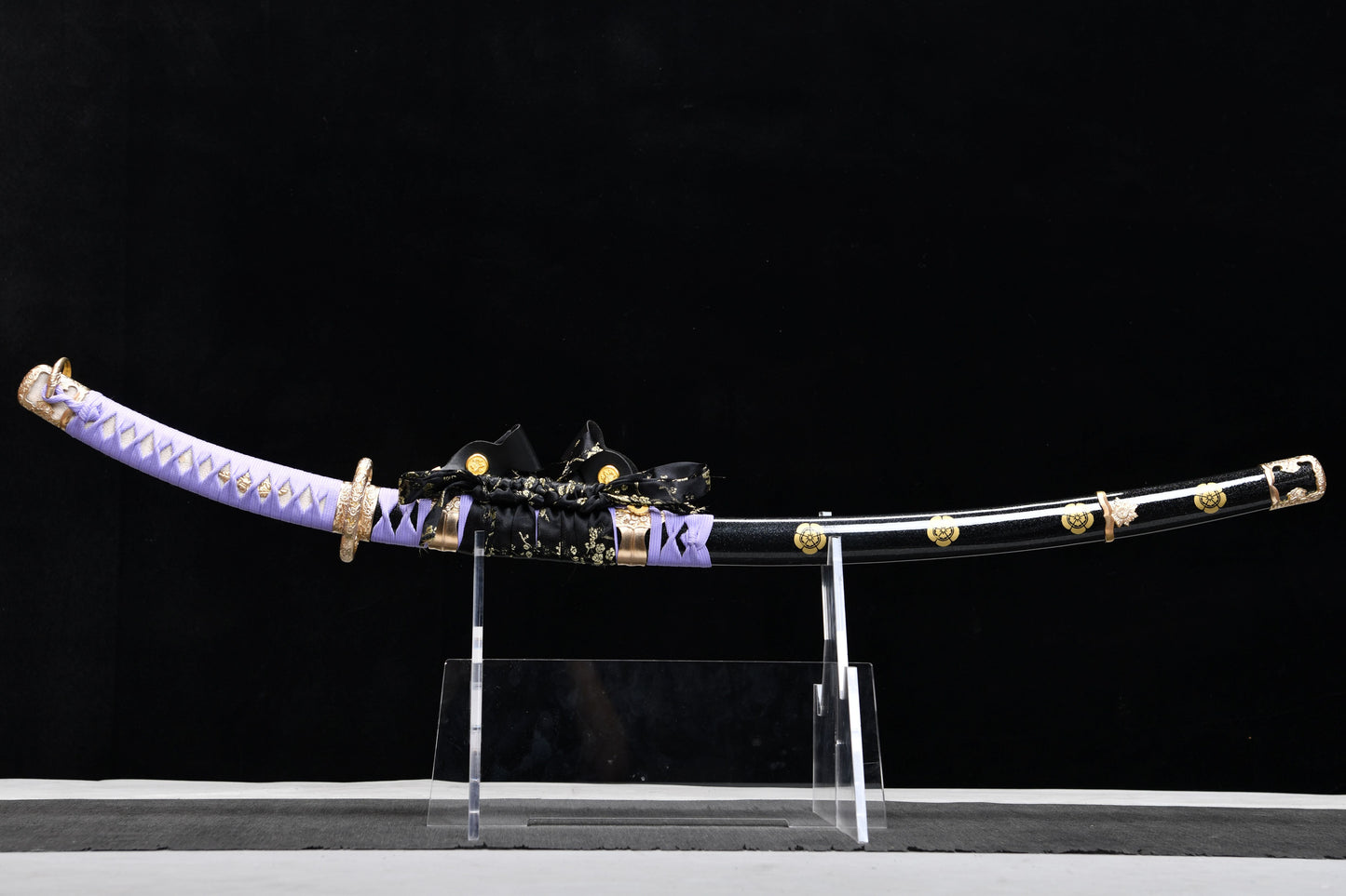 Handmade long 41-inch patterned steel blade, finishing, upper grind, great sword,Damascus steel — Oda Nobunaga — Tashi