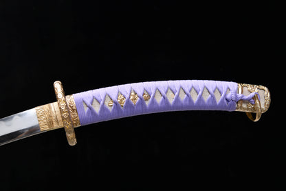 Handmade long 41-inch patterned steel blade, finishing, upper grind, great sword,Damascus steel — Oda Nobunaga — Tashi