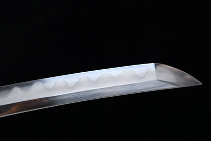 Handmade long 41-inch patterned steel blade, finishing, upper grind, great sword,Damascus steel — Oda Nobunaga — Tashi