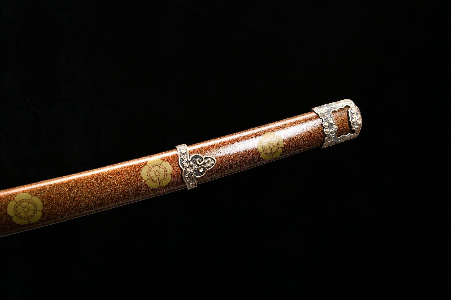 Handmade long 41-inch patterned steel blade, finishing, upper grind, handle reversed, great sword,Damascus steel — Oda Nobunaga — Tashi