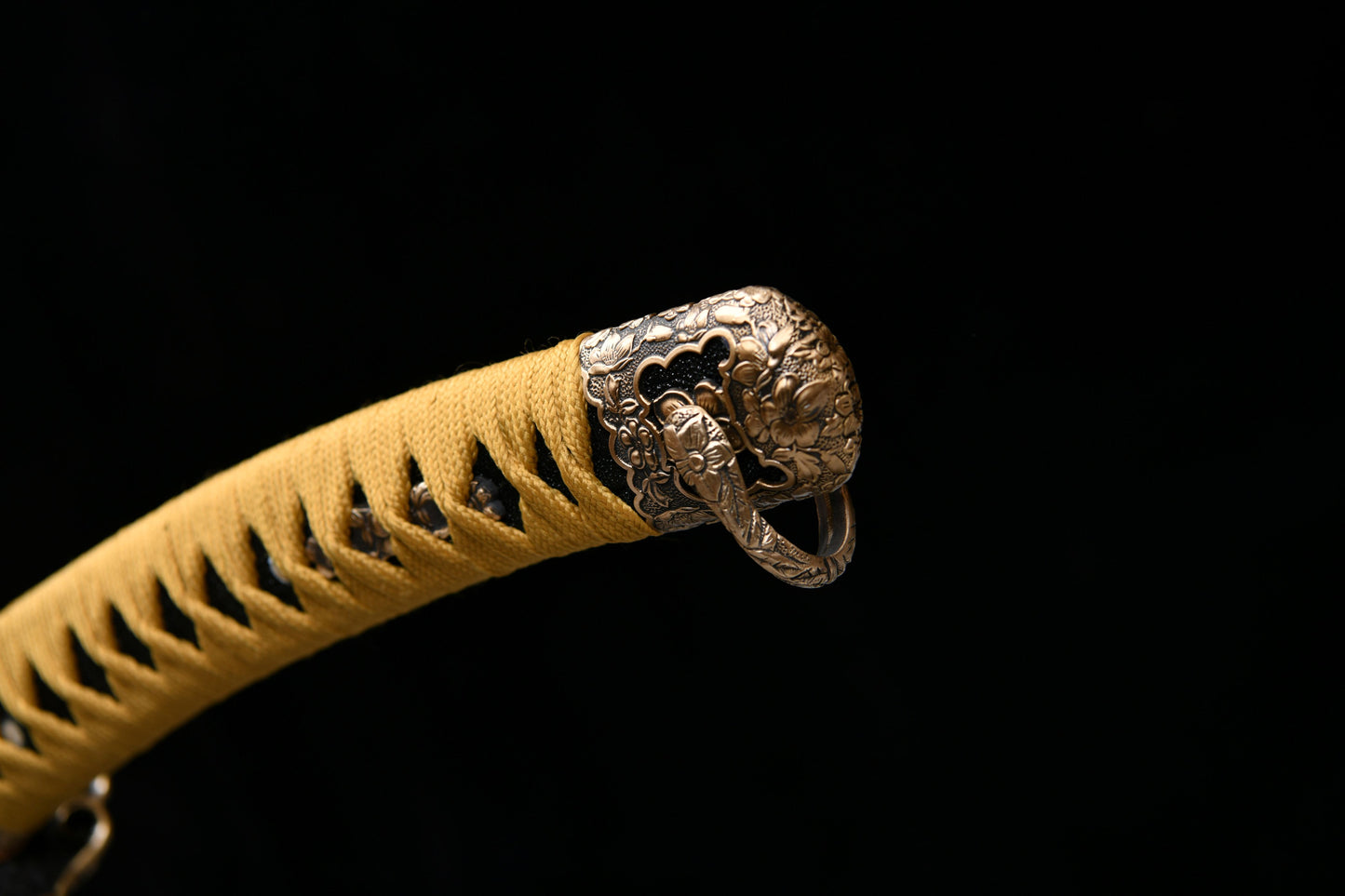 Handmade long 41-inch patterned steel blade, finishing, upper grind, handle reversed, great sword,Damascus steel — Oda Nobunaga — Tashi