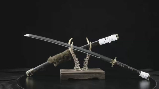 Ghost of Yangti Mountain Dutong Style Lone Wolf, handcrafted T10 steel 41-inch clay-tempered samurai swordGhost of Yangti Mountain, handcrafted T10 steel 41-inch clay-tempered samurai sword