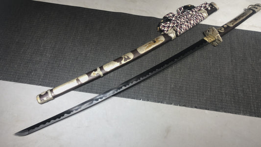 Handmade 41-inch high manganese steel research white mouth - Shogunate -Tashi sword