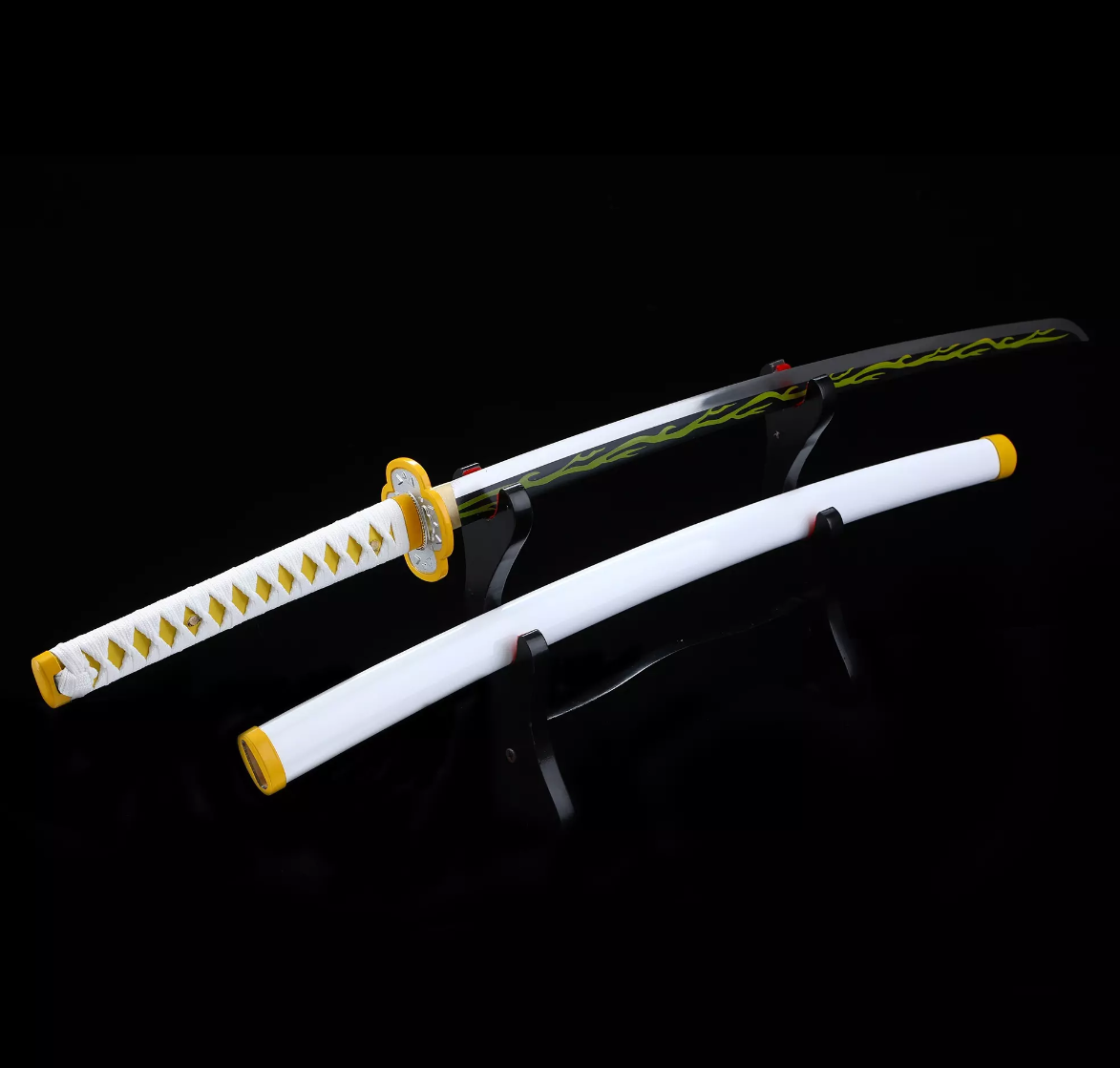 Zenitsu Agatsuma's Sword, Demon Slayer Sword, Kimetsu No Yaiba Sword -Nichirin Sword,Cosplay Katana-anime sword
