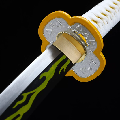 Zenitsu Agatsuma's Sword, Demon Slayer Sword, Kimetsu No Yaiba Sword -Nichirin Sword,Cosplay Katana-anime sword