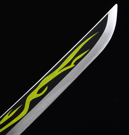 Zenitsu Agatsuma's Sword, Demon Slayer Sword, Kimetsu No Yaiba Sword -Nichirin Sword,Cosplay Katana-anime sword