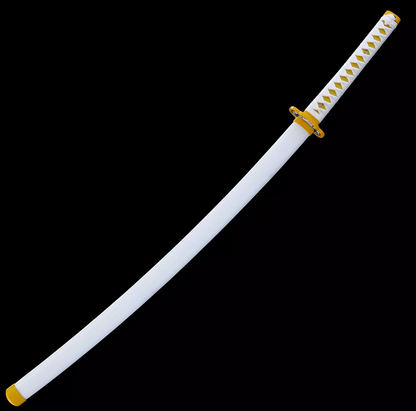 Zenitsu Agatsuma's Sword, Demon Slayer Sword, Kimetsu No Yaiba Sword -Nichirin Sword,Cosplay Katana-anime sword