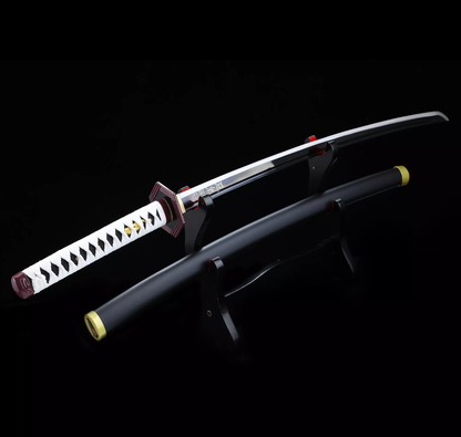 Giyu Tomioka's Sword, Demon Slayer Sword, Kimetsu No Yaiba Sword - Nichirin Sword,Cosplay Katana-anime sword