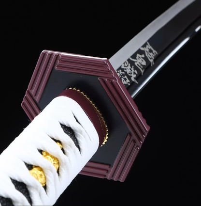 Giyu Tomioka's Sword, Demon Slayer Sword, Kimetsu No Yaiba Sword - Nichirin Sword,Cosplay Katana-anime sword