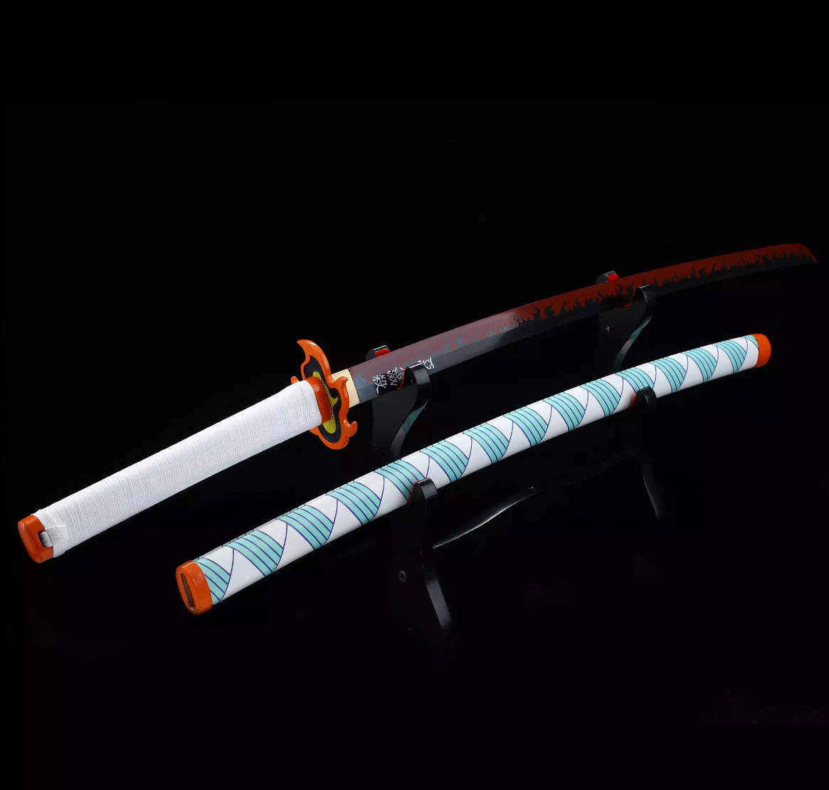 Kyojuro Rengoku's Sword, Demon Slayer Sword, Kimetsu No Yaiba Sword - Nichirin Sword,Cosplay Katana-anime sword