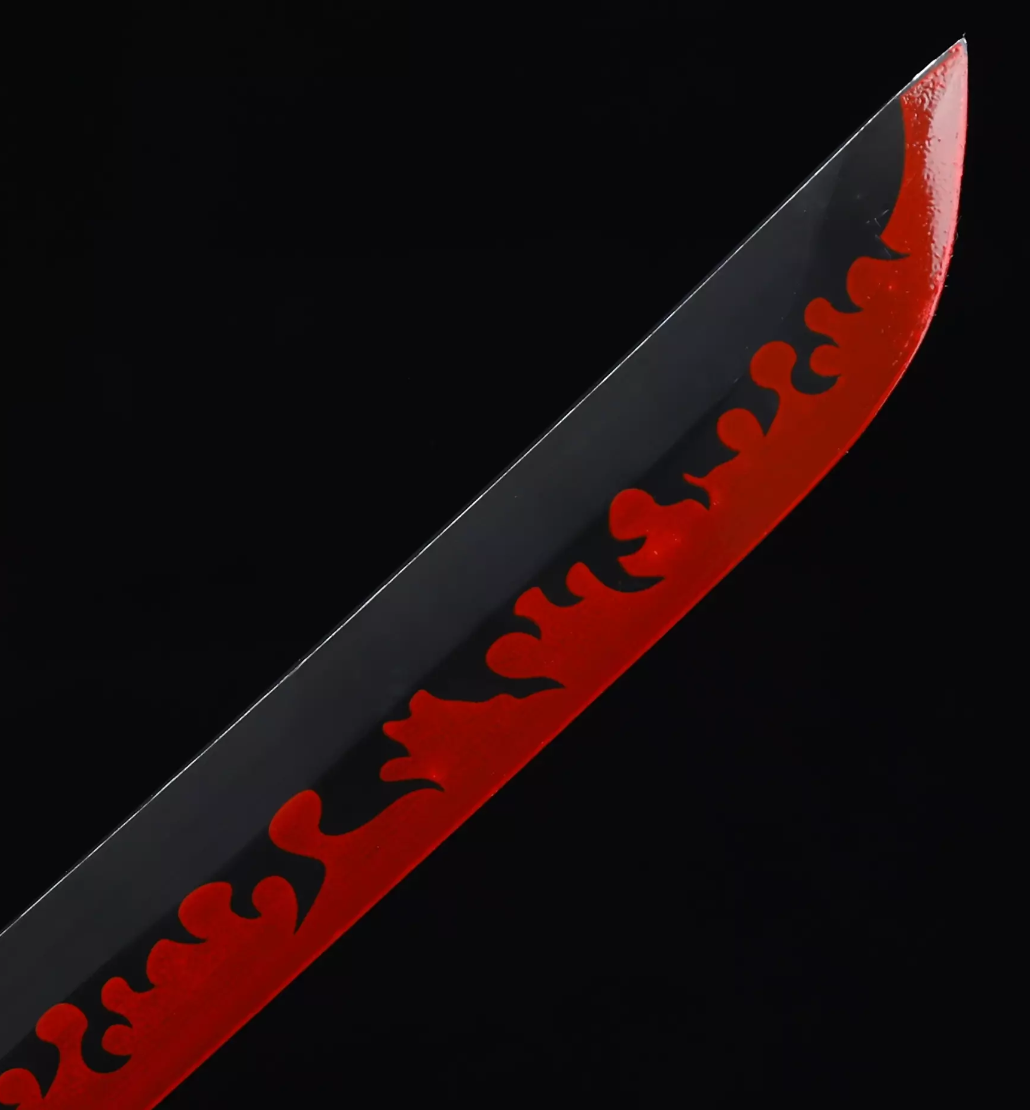 Kyojuro Rengoku's Sword, Demon Slayer Sword, Kimetsu No Yaiba Sword - Nichirin Sword,Cosplay Katana-anime sword