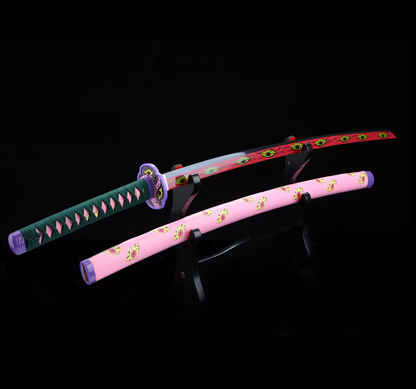 Kokushibo Sword, Demon Slayer Sword, Kimetsu No Yaiba Sword - Nichirin Sword,Cosplay Katana-anime sword