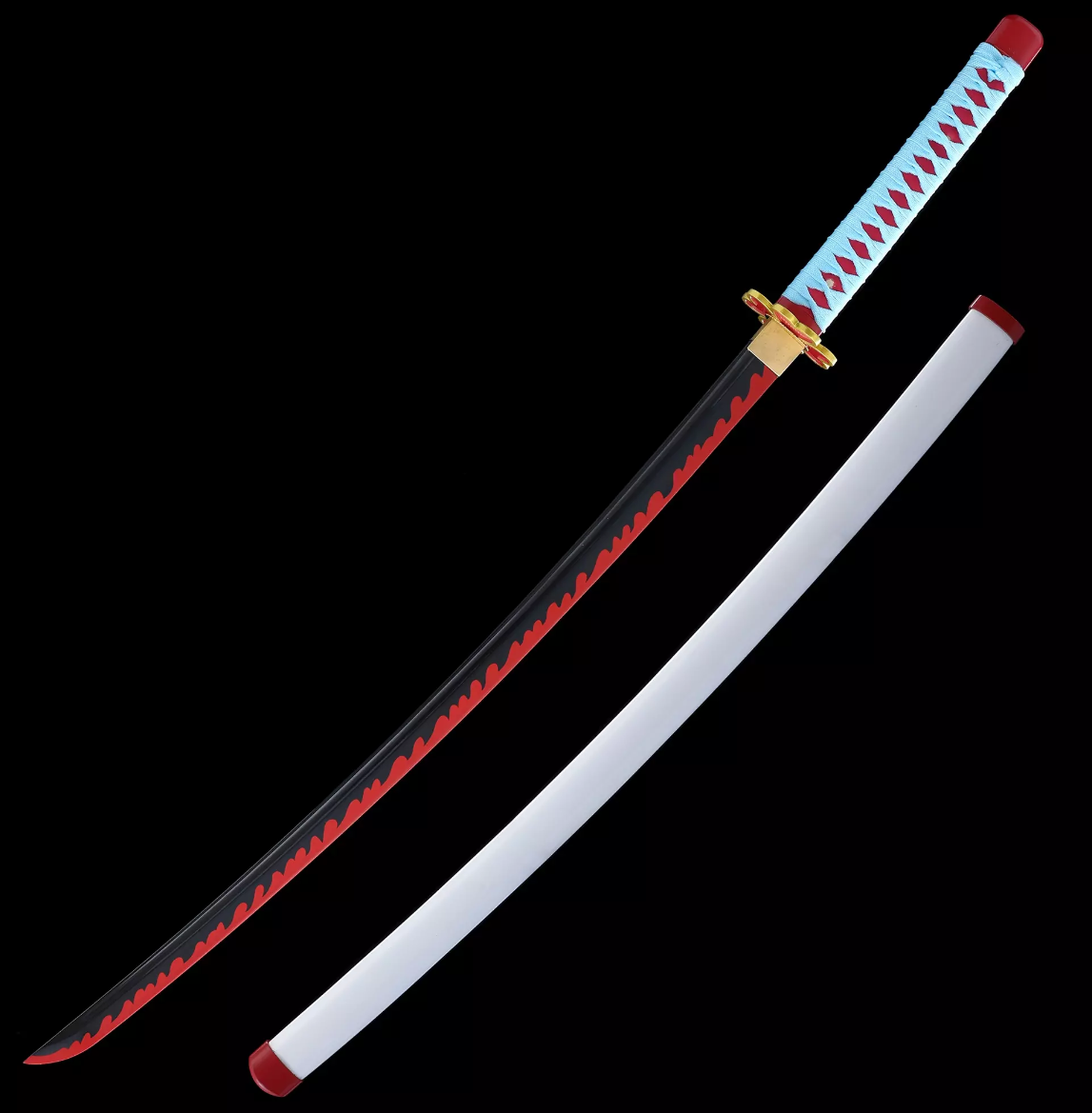 Mitsuri Kanroji's Sword, Demon Slayer Sword, Kimetsu No Yaiba Sword - Nichirin Sword,Cosplay Katana-anime sword
