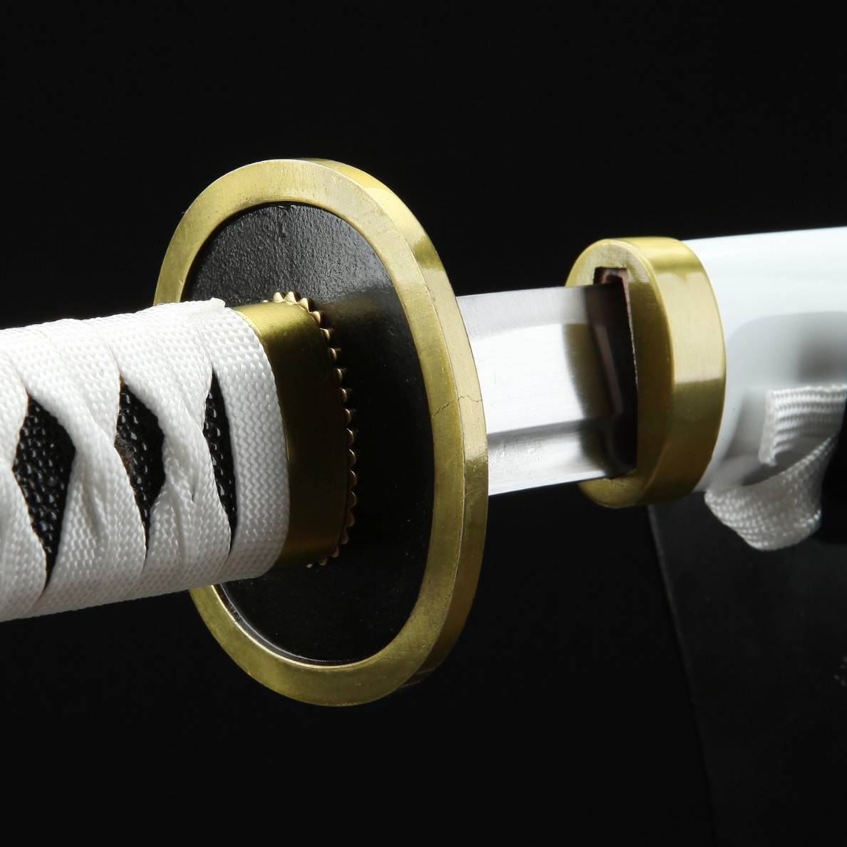 One Piece Roronoa Zoro Wado Ichimonji Real Katana Samurai Sword Replica With White Scabbard,Cosplay Katana-anime sword