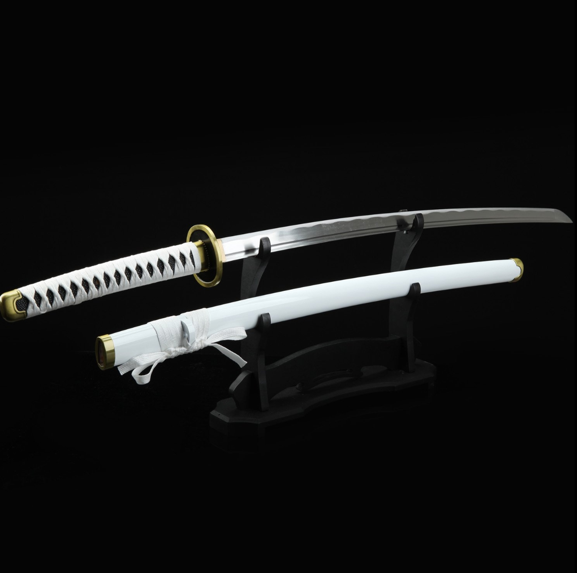 One Piece Roronoa Zoro Wado Ichimonji Real Katana Samurai Sword Replica With White Scabbard,Cosplay Katana-anime sword