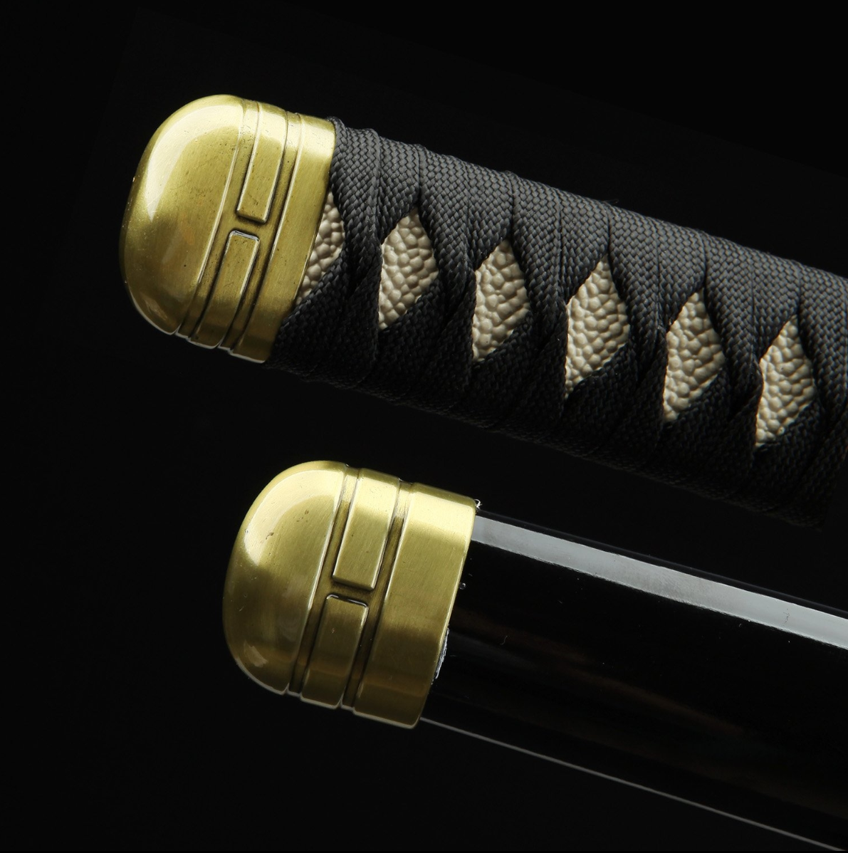 One Piece Roronoa Zoro Shusui Katana Samurai Sword Replica With Black Scabbard,Cosplay Katana-anime sword